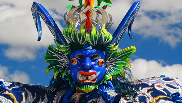 Dancing Devils in Puno: Masks Costumes