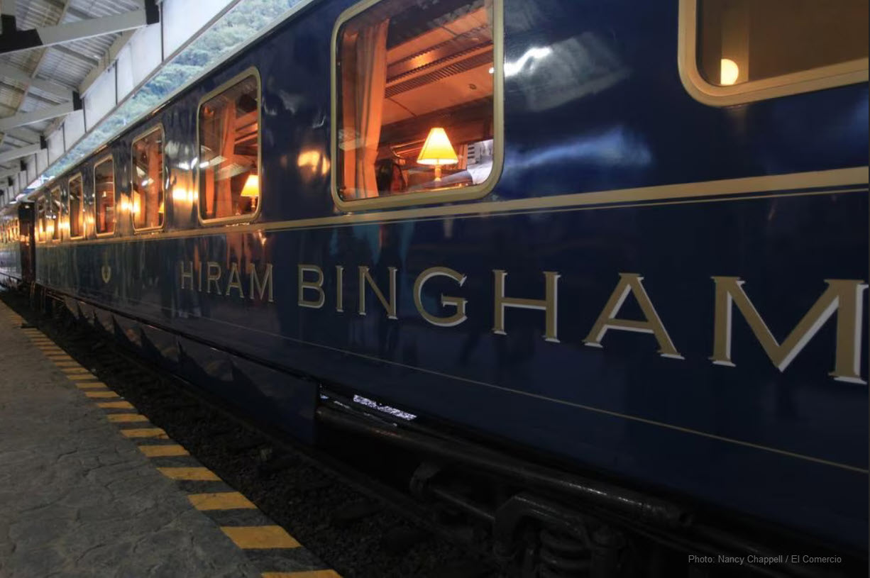 Belmond-Hiram-Bingham-Train-at-the-Poroy-Station | Peru Travel Blog