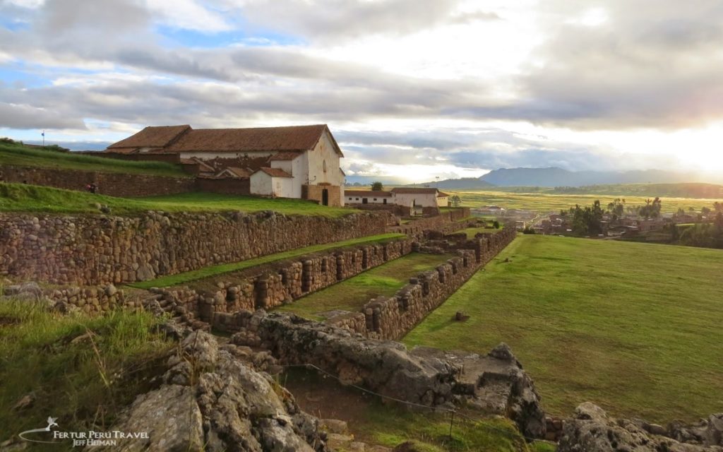 The village and Inca ruins of Chinchero in Cusco, Peru