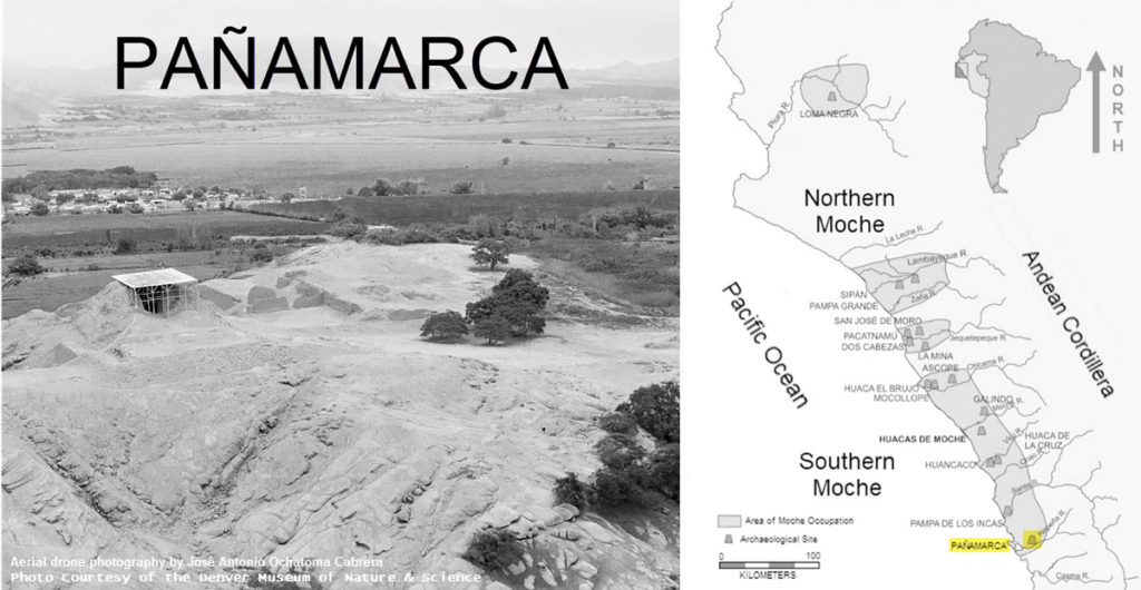 Pañamarca Moche Ruins location graphic